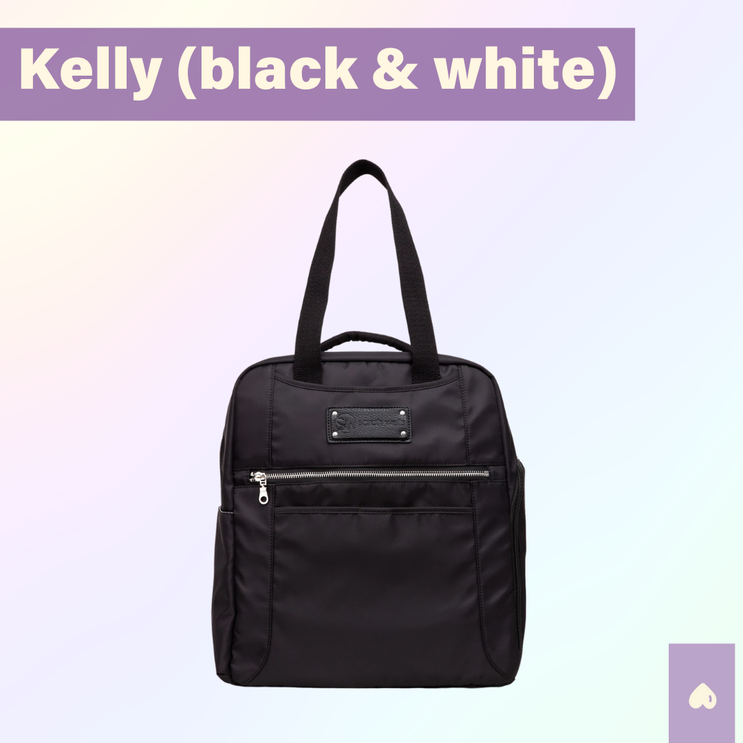 Mochila Kelly (black & white)