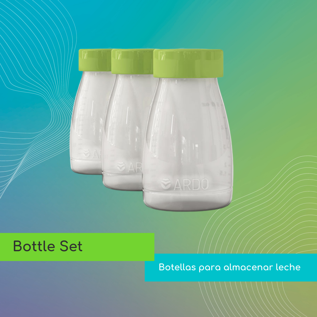Juego de botellas para leche